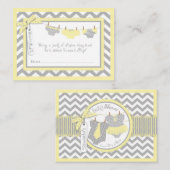 Twins Krawatte Tutu Diaper Raffle Ticket Begleitkarte (Vorne/Hinten)