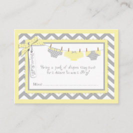 Twins Krawatte Tutu Diaper Raffle Ticket Begleitkarte