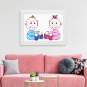 TWINS LEINWANDDRUCK (Insitu (Wohnzimmer))