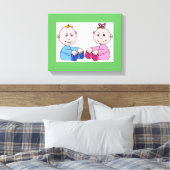 TWINS LEINWANDDRUCK (Insitu (Schlafzimmer))