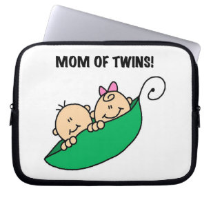Twins Mama - Erbsen in einem Pod-Geschenk Laptopschutzhülle