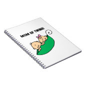 Twins Mama - Erbsen in einem Pod-Geschenk Notizblock (Rechte Seite)