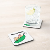 Twins Mama - Erbsen in einem Pod-Geschenk Untersetzer (Rechte Seite)