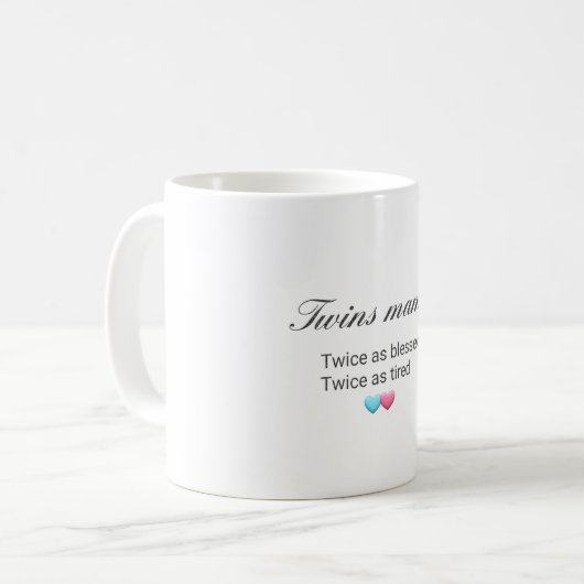 Twins Mama Tasse (Vorderseite Links)