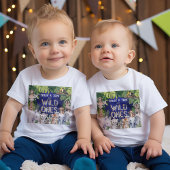 Twins Navy Blue, Wild One Safari, Jungle Boy 1. Baby T-shirt