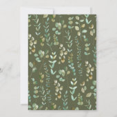 Twins Niedlich Baby Bison Baby Dusche Einladung (Rückseite)