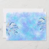 Twins Ocean Sea Animals Babydusche Einladung (Rückseite)