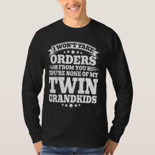 Twins Opa Oma Twin Grandkids T-Shirt