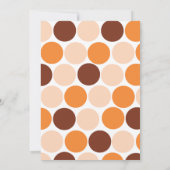 Twins Orange Giraffe Babydusche Einladung (Rückseite)