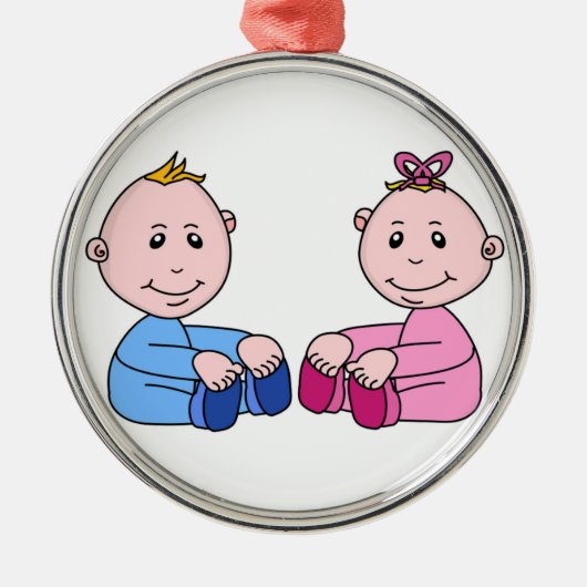 TWINS ORNAMENT AUS METALL (Vorne)