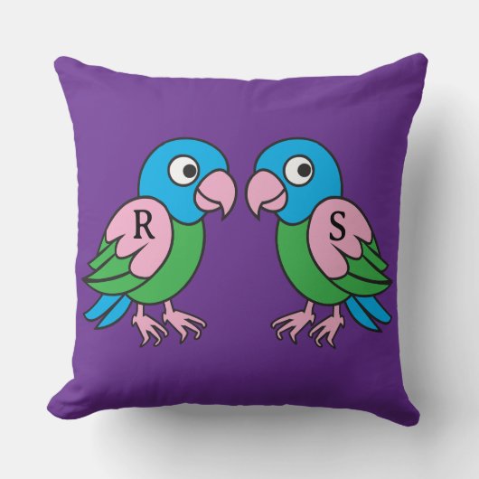 Twins Papagei Kissen (Vorderseite)