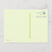 Twins Peas in einer Pod Baby Dusche Danke Postkarte (Rückseite)