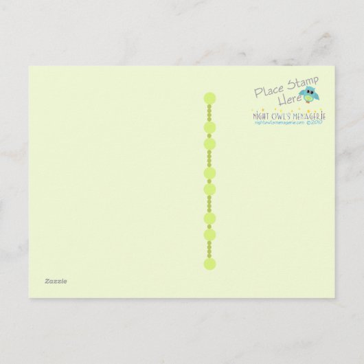 Twins Peas in einer Pod Baby Dusche Danke Postkarte (Rückseite)