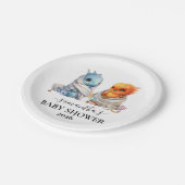 Twins Phoenix Dragon Fantasy Magie Pappteller (Schrägansicht)