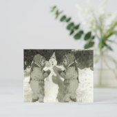 Twins Postcard Postkarte (Stehend Vorderseite)