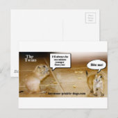 Twins Postkarte (Vorne/Hinten)