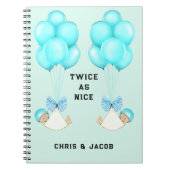 Twins Pregnancy Journal Notizblock (Vorderseite)