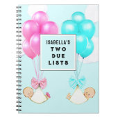 Twins Pregnancy Planner Notebook Notizblock (Vorderseite)