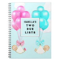 Twins Pregnancy Planner Notebook
