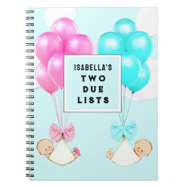 Twins Pregnancy Planner Notebook Notizblock