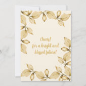 Twins Quinceañera Champagne Burgundy Gold Einladung (Rückseite)