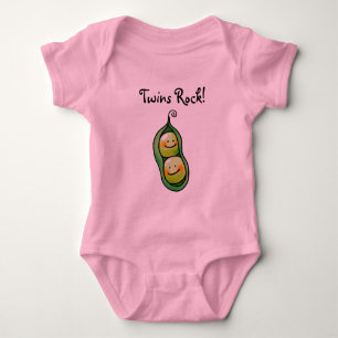 Twins Rock Baby Strampler