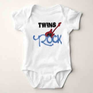 Twins Rock Baby Strampler