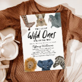 Twins Safari Baby Dusche zwei kleine wilde Tiere Einladung