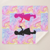 Twins Sherpa Blanket. Sherpadecke (Vorderseite (Horizontal))