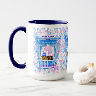 Twins Special Delivery Boy Girl Coffee Tasse