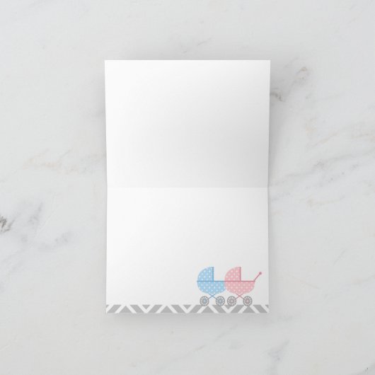 Twins Stwalzen Kinderdusche Danke Karte (Innenseite)