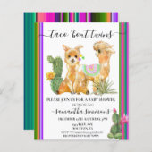 Twins Taco Fiesta Baby Shower Lama (Vorne/Hinten)