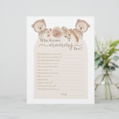 Twins Teddy Bär, der Mommy Best Shower Game kennt (Stehend Vorderseite)