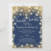 Twins Twinkle Twinkle Little Stars Baby Dusche Einladung (Vorderseite)