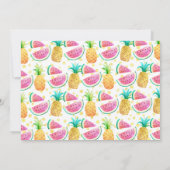 Twins Two-tti Frutti Foto 2. Geburtstag Einladung (Rückseite)