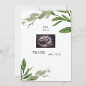 Twins Ultrasound dank Baby Viewpoint Foliage Dankeskarte (Vorderseite)