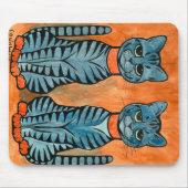 Twins von Louis Wain Mousepad (Vorne)