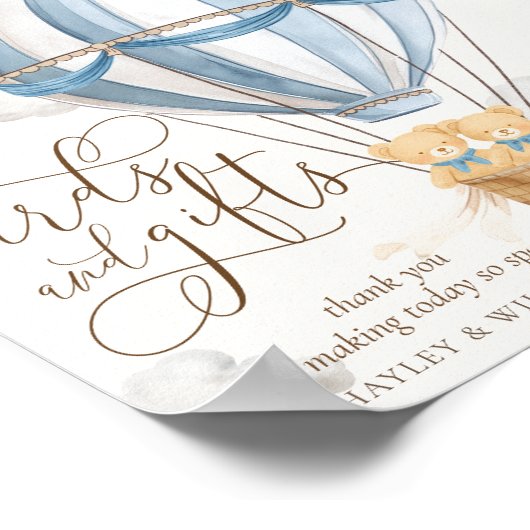 Twins We Can Bearly Wait Cards and Gifts Poster (Ecke)