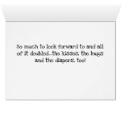 ****TWINS*** - WIE AUFREGENDE KARTE "NEUE ELTERN" (Innenansicht Horizontal (Unten))