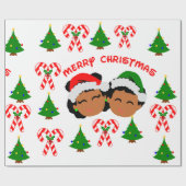 Twinzies Afro Kids Twin Geschenkpapier (Flach)