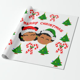 Twinzies Afro Kids Twin Geschenkpapier