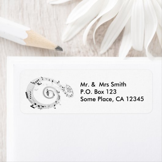 Twirbeln von Musical Notes (Insitu)