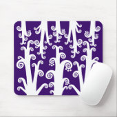 Twirke Stalks - Tief Lila Mousepad (Mit Mouse)