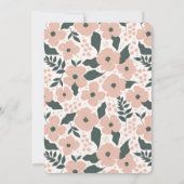 Twirl & Dance Ballerina Floral Girl Geburtstag Einladung (Rückseite)