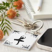 Twirl Dancer Name auf der Rückseite Schlüsselanhänger (Vorderseite rechts)