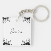 Twirl Dancer Name auf der Rückseite Schlüsselanhänger (Rückseite)