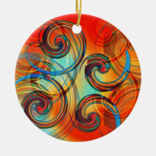 Twirl Keramikornament (Vorne)