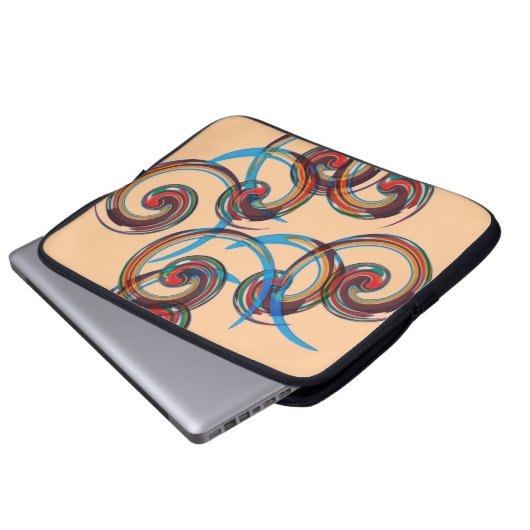 Twirl Laptopschutzhülle (Vorne Knopf)