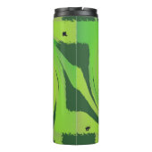 Twirl Me Green Pattern Thermosbecher (Rückseite)