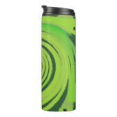 Twirl Me Green Pattern Thermosbecher (Nach rechts gedreht)